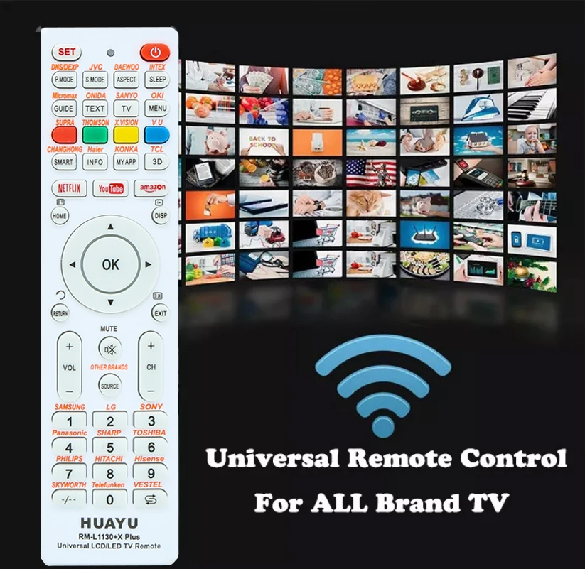 Universal Smart Tv Remote Control Use for LG, Samsung, TCL, Philips, Sharp, Sony, Panasonic, Sanyo, and Other Brands LCD LED TV