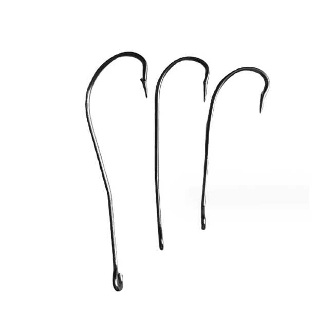 Factory Wholesale Fishing Stainless Steel Bent Shank 31022 Barbed Eel Hooks