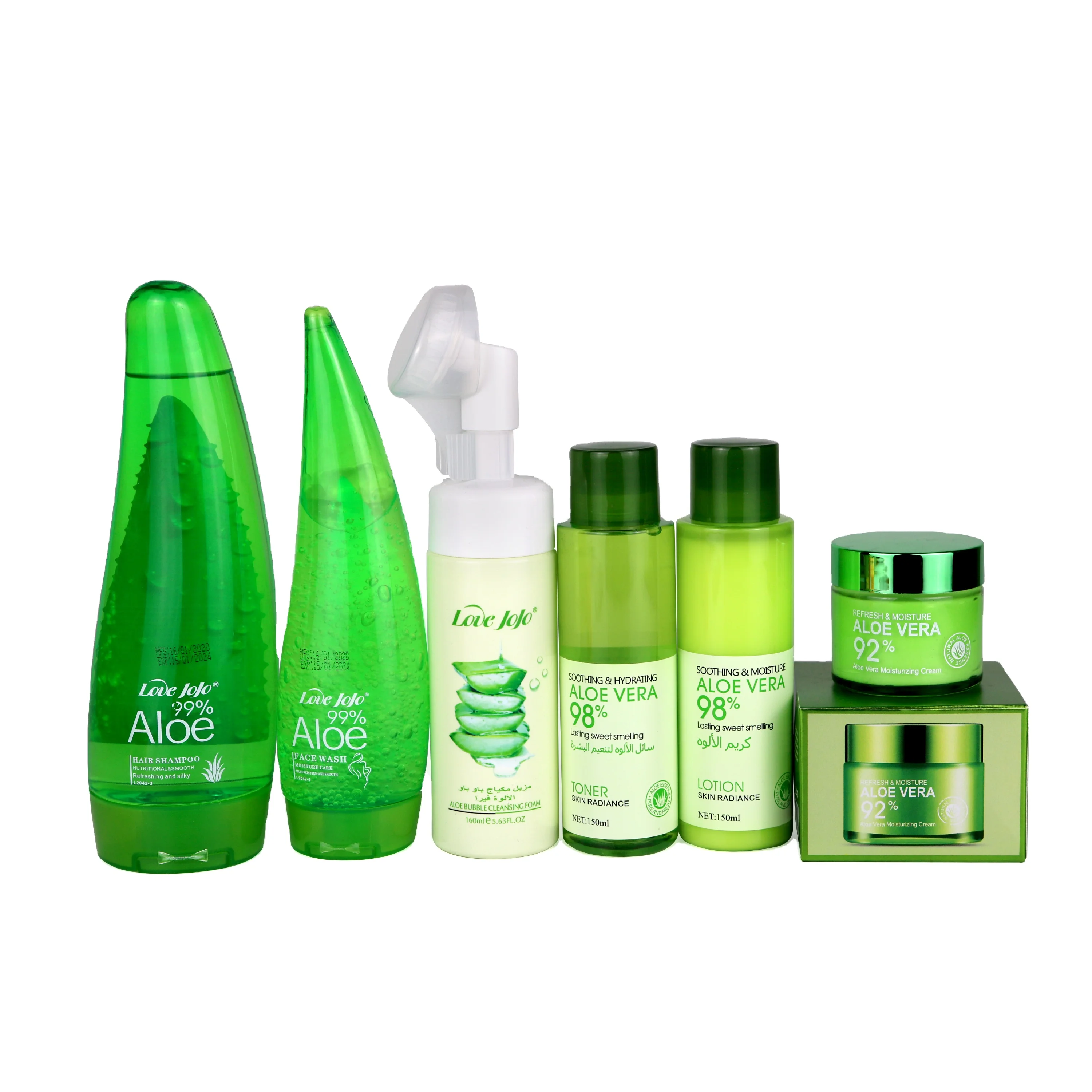 
Aloe Vera Moisturizer Shampoo And Face Wash And Toner Set 