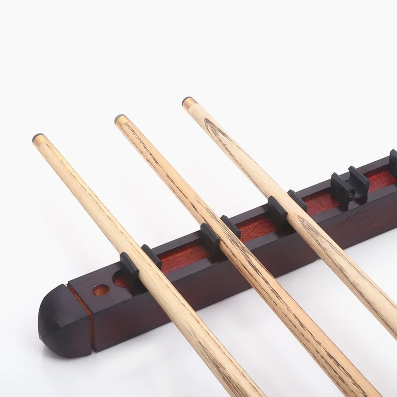 Wooden 6 Holes Billiard Snooker Pool Cue Rack on Wall for Sale