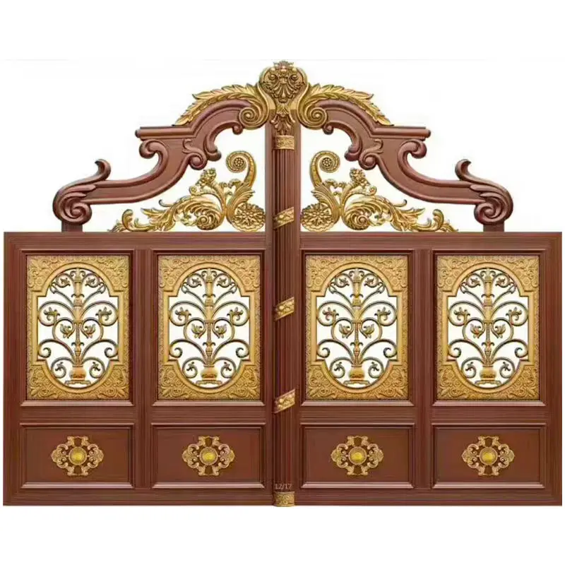 Huaart Professional Latest Indian House Main Gate Designs Gate Grill Design Portail Cancelli Wrought Iron Fencing Trellis Gates