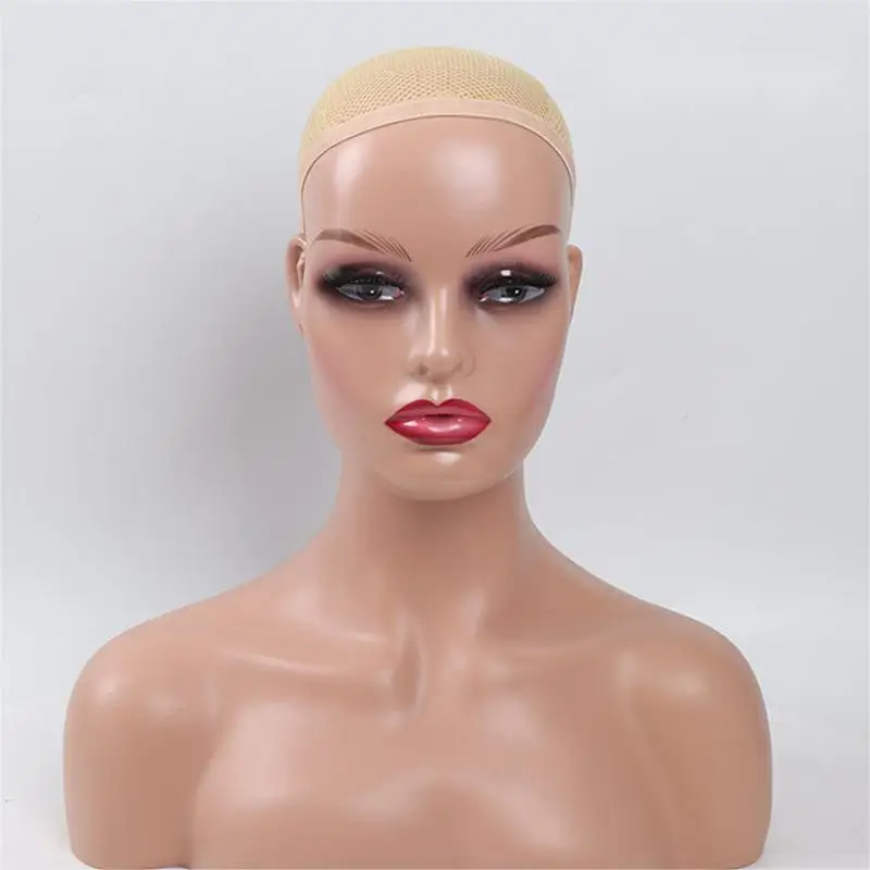 Wholesale Customize Makeup Dummy Wig Mannequin With shoulder Mannequin For Wig Display Mannequin Heads For Hair Exhibition