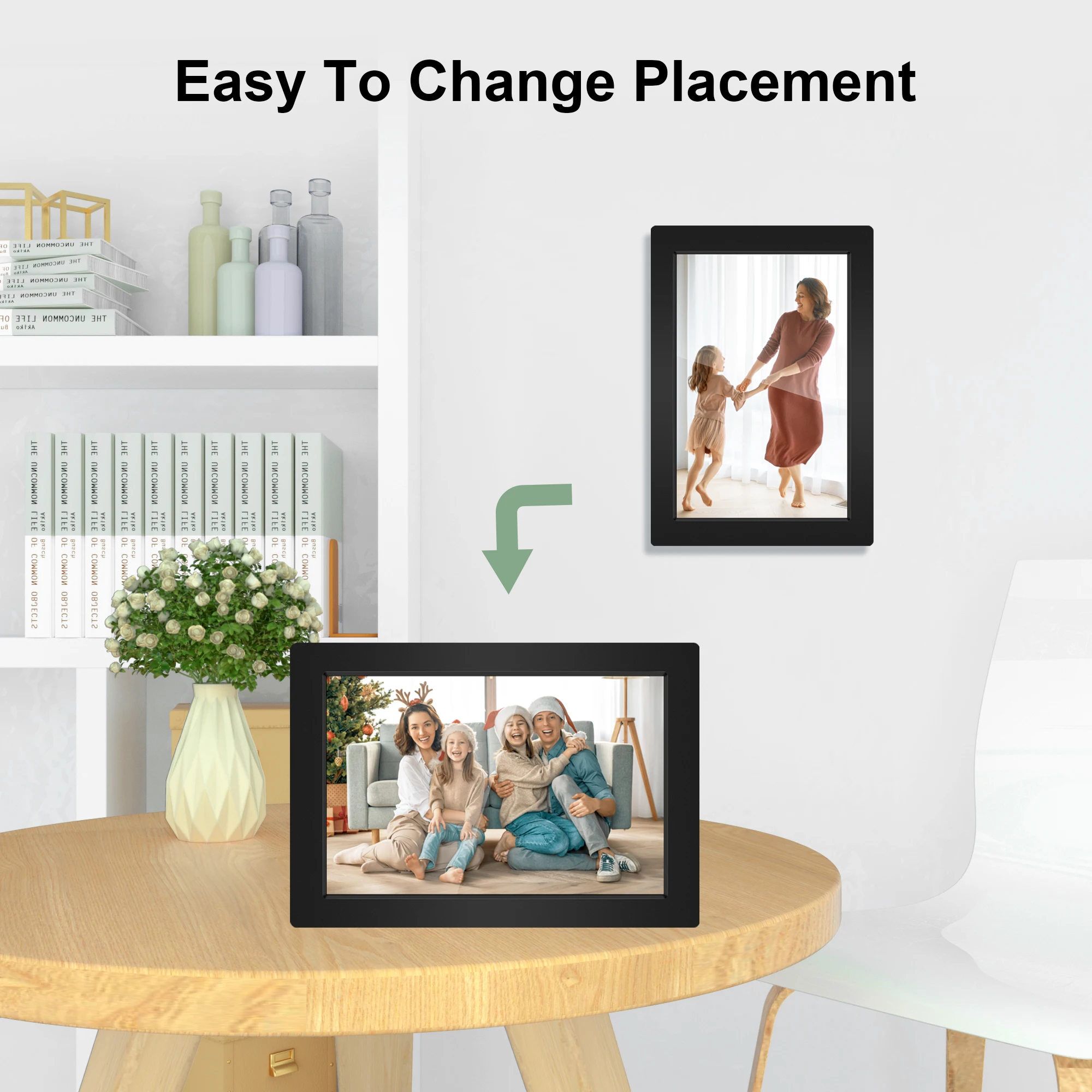 Digital Picture Frame Email Photos from Anywhere Touch Screen Digital Photo Frame Display Gift for Friends and Family