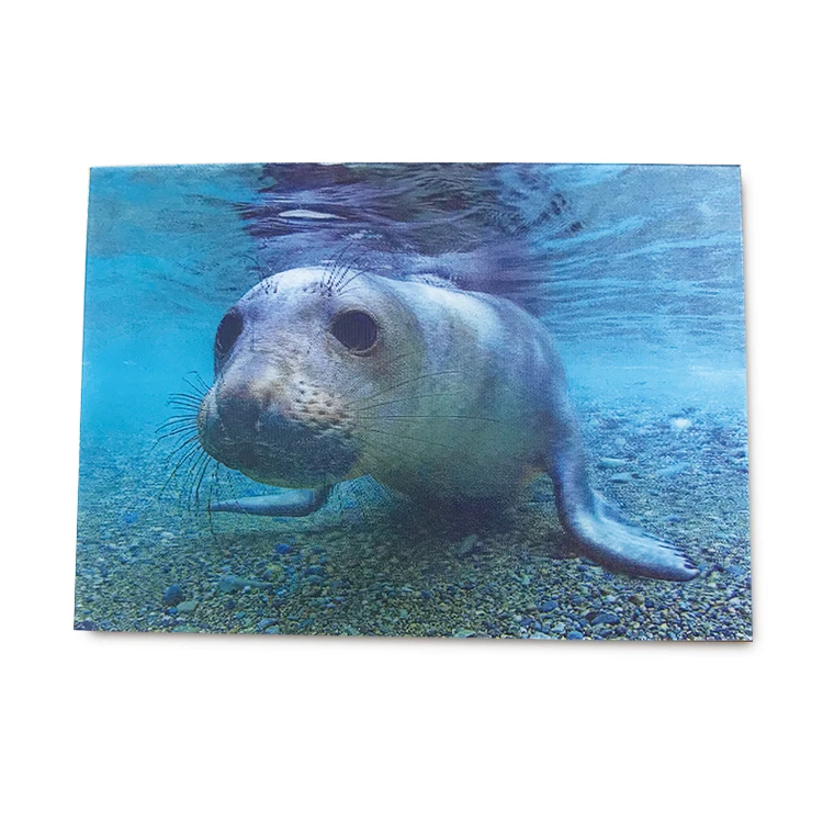 PET material 3D lenticular scenery postcard custom 3D post card