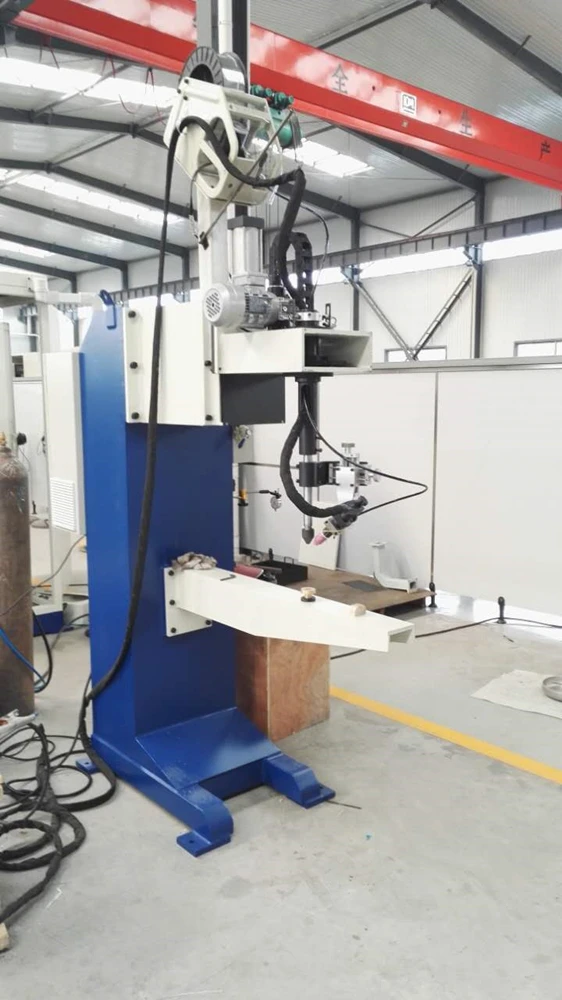 Jinan Haoyu Air Water Tank Nozzle Small Diameter Vertical Type Circuar Seam Automatic Welding Equipment