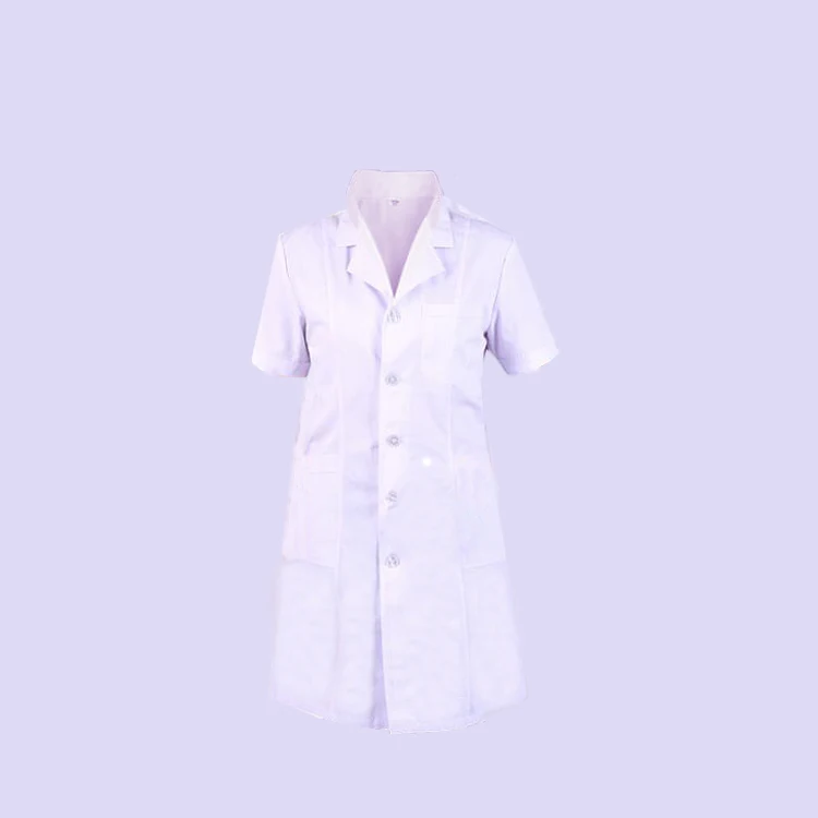 Factory custom logo summer short-sleeved hospital nurse clothing doctor white coat medical clothing