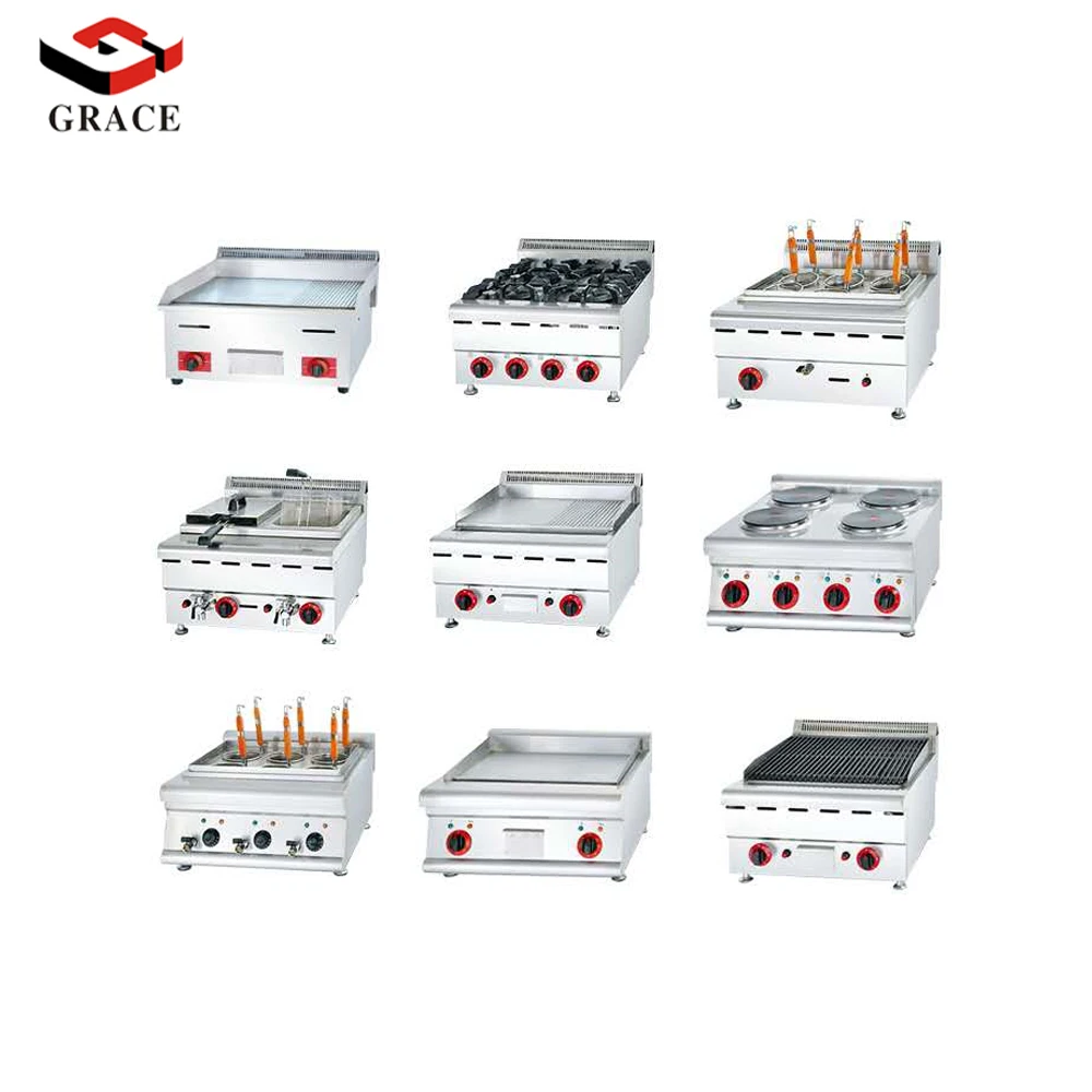Газовая плита Foshan Factory коммерческая промышленная кухня 6 горелок энергосберегающая кухонная с