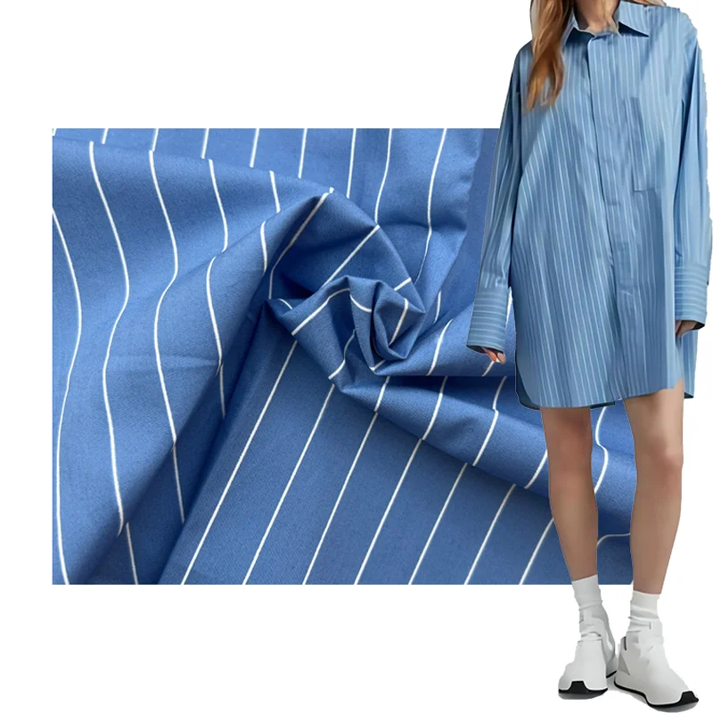 MIZUDA OUTLETS Woven Printed Poplin Fabric 100 Cotton 60s Custom Pattern Free Sample