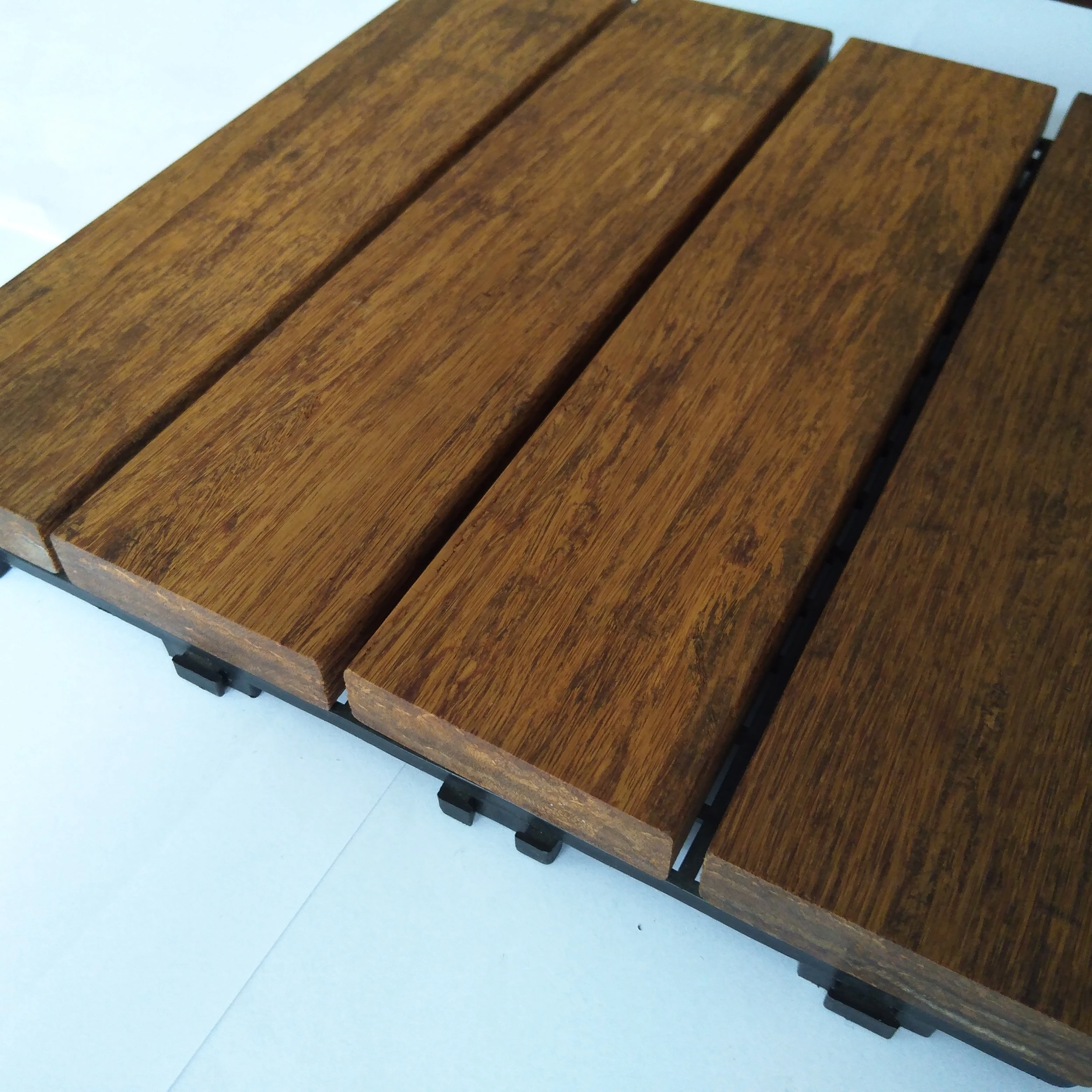 Strand Woven Bamboo Flooring Surface Carbonized Moso Parquet