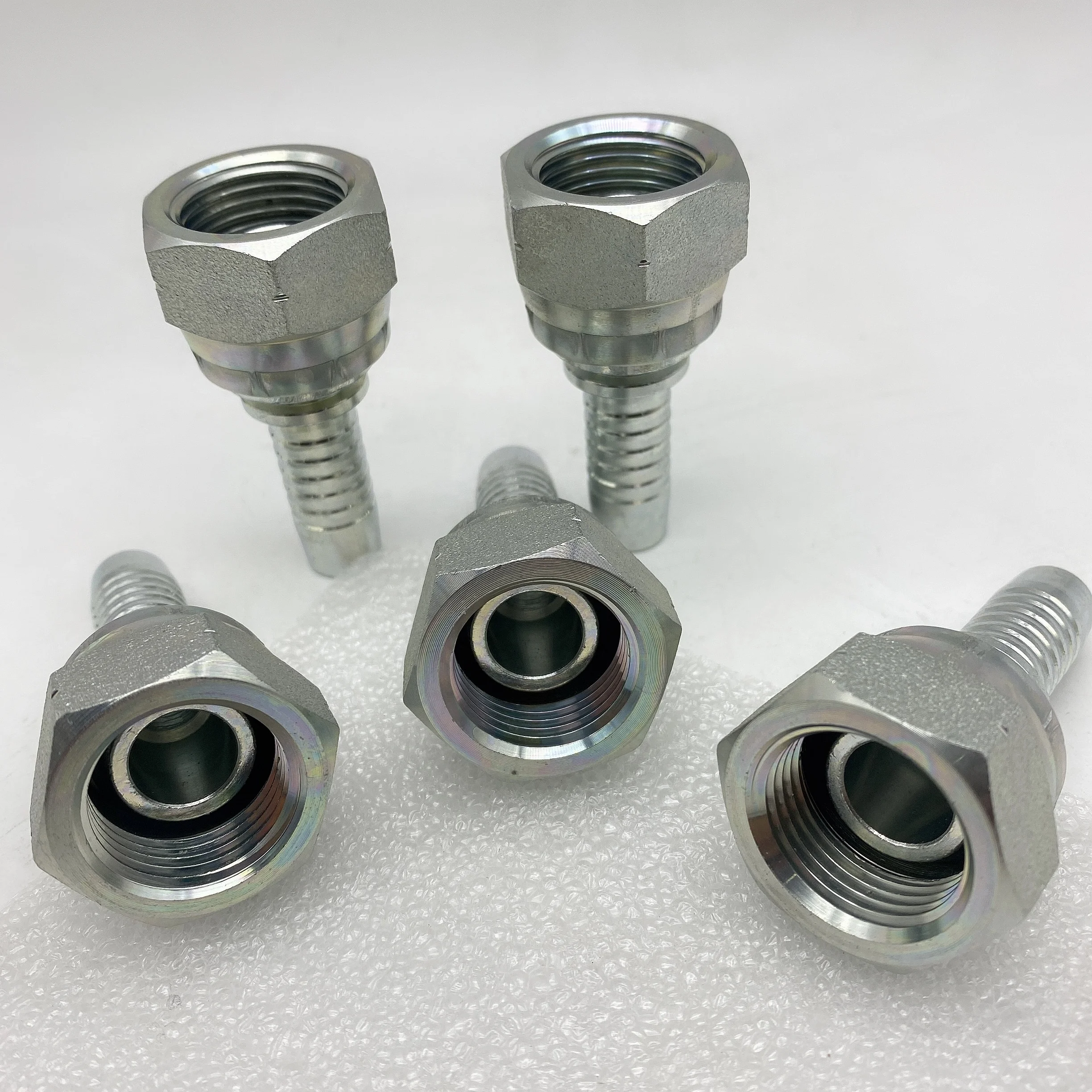 High Quality Quick Coupling Fitting Stainless Steel BSP Female 60 Degree Cone Reusable Hydraulic Hose Fitting