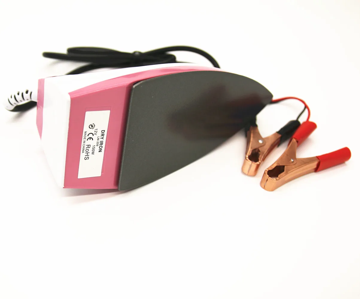 Factory Price Direct Selling DC 12V 150W Electric Pressing Iron Dry Function For Solar Energy