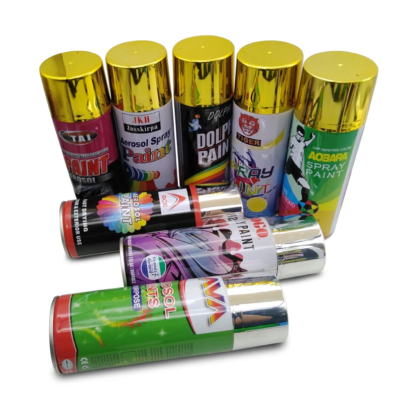 Factory Graffiti Spray Paint Aerosol Coating Metallic Gold Mirror Effect Silver Spray Chrome Paint Spray Paint