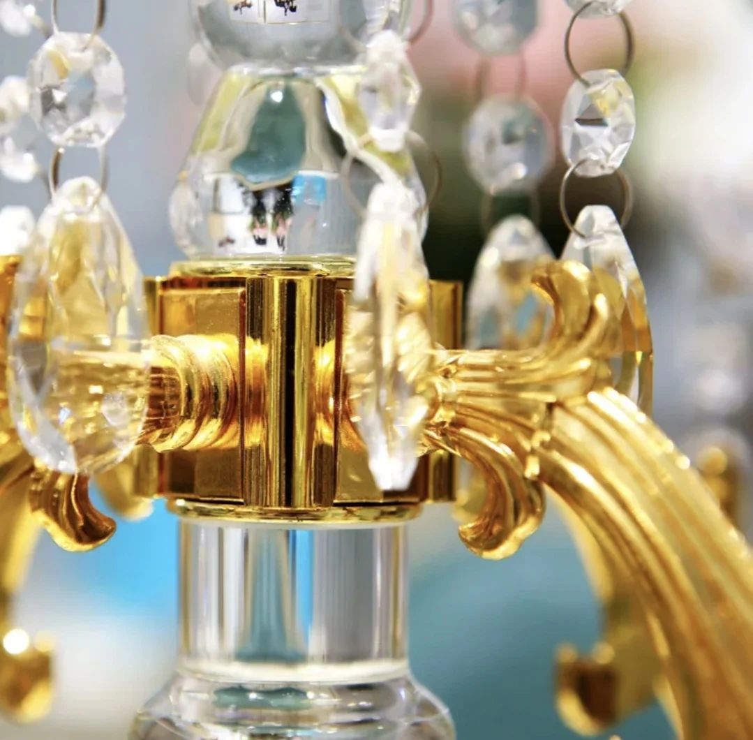 Supply Ball Trumpet Gold Flower Stand Wedding Decoration