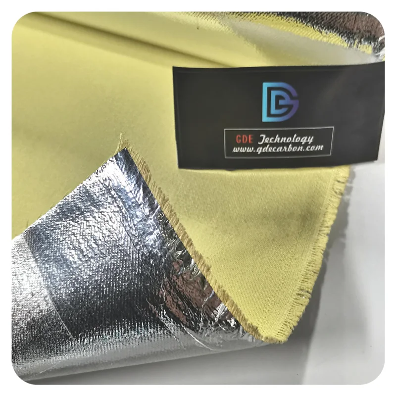 Manufacturer Supply Aluminized Aramid Heat Resistant Woven Knit Fabric 260gsm Flame Retardant Fireproof Felt