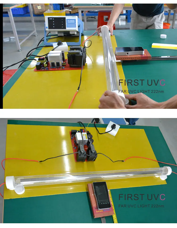 
Firstuvc 222nm 300W F-Series ultraviolet lamp uvc light sterilizer UVC Quartz Lamp Kills 99% of Germs Viruses for airport 