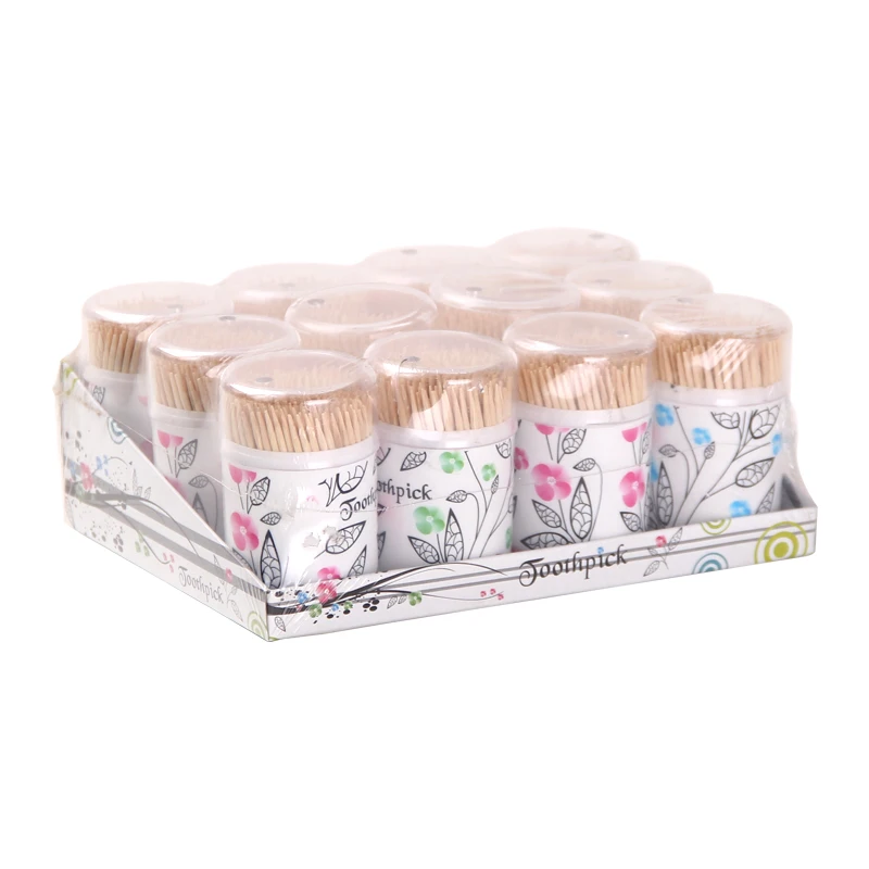 
Low MOQ Bamboo Kitchen Gadgets Eco friendly Toothpick Tube Holder 