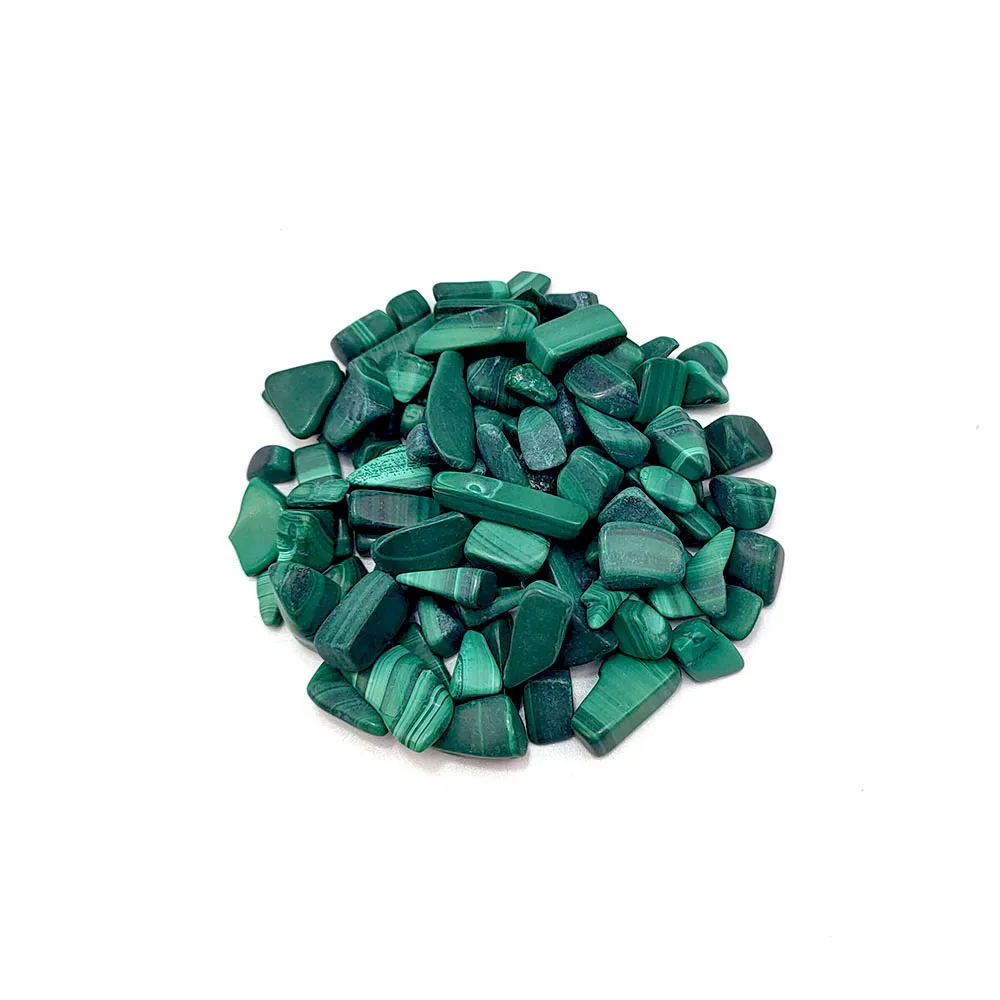Natural high quality malachite chips malachite gravel natural gemstone chips polished malachite for decoration