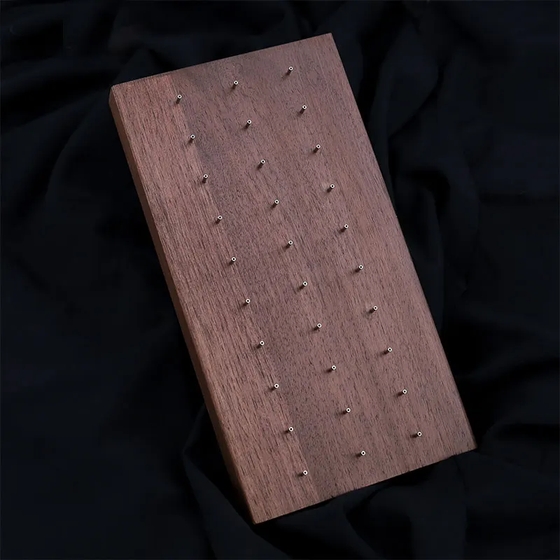 Walnut Wood 14G16G Body piercing jewelry displays