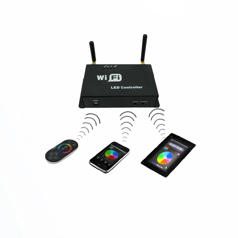 Dc524V 4A/Ch 5050 светодиодные точечные огни контроллер Rgb Светодиодные полосы Wi-Fi диммер переключатель умный контроллер управления приложением