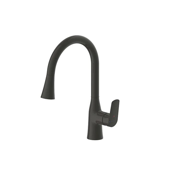 Bravat керамический картридж тянуть вниз выдвижной тянуть вниз одной ручкой смеситель горячей и холодной воды, палубная кухонная раковина кран