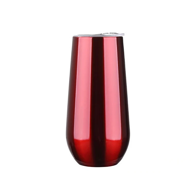 
6oz Small Drinking Flask Metal Tumbler Stainless Steel Egg Shape Wine Mug 