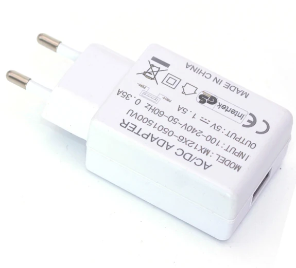 EU German socket white housing color usb adapter 5v 1a with CE , GS certificate