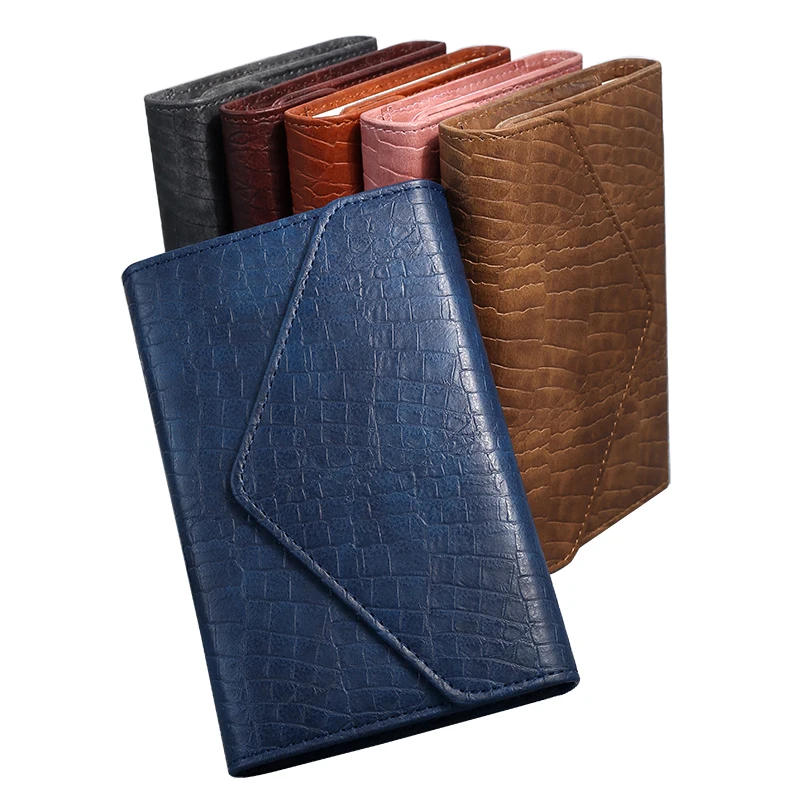 Мини-журнал, блокнот A6, бумажный, в твердой обложке, кожаный чехол, карманная маленькая папка, бумажник для бюджетных документов, блокнот с индивидуальным логотипом