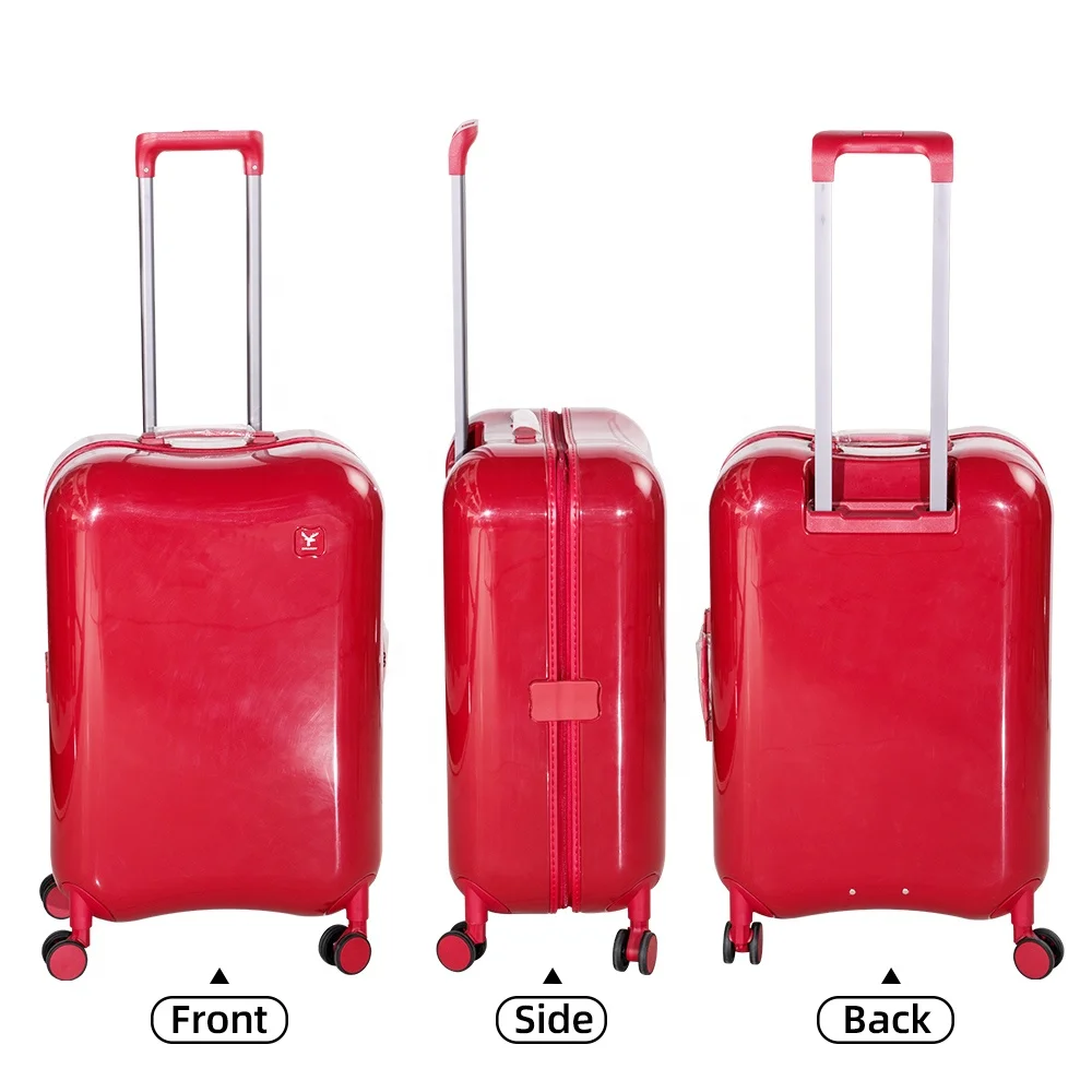 Lightweight red travel bags luggage password lock student trolley box 20 inch 24 inch waterproof boarding case luggage travel