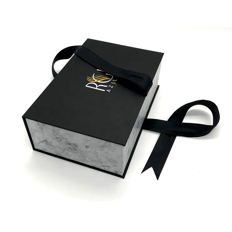 China supplier gift box manufacturer wholesale black magnetic gift box