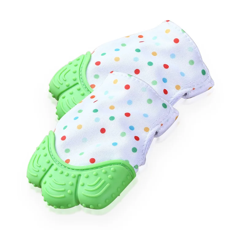 Silicone Teething Glove Bpa Free Safe Food Grade Baby Teething Mitten