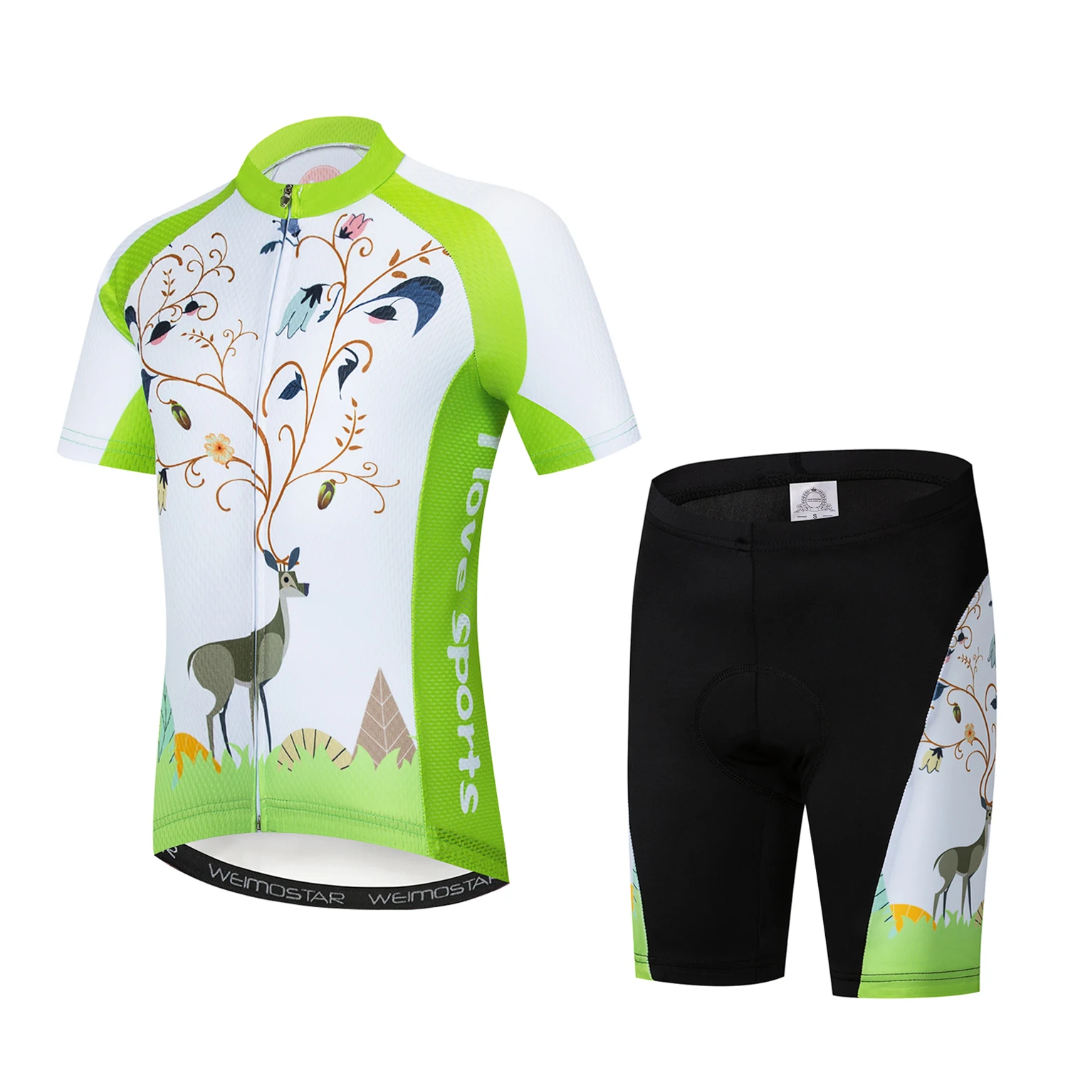 2022 Kids Cartoon Pro Team Cycling Jersey Set Boys Girls Cartoon Anime Cycling Clothing Children Road Bike Suit Shorts Pad Suits