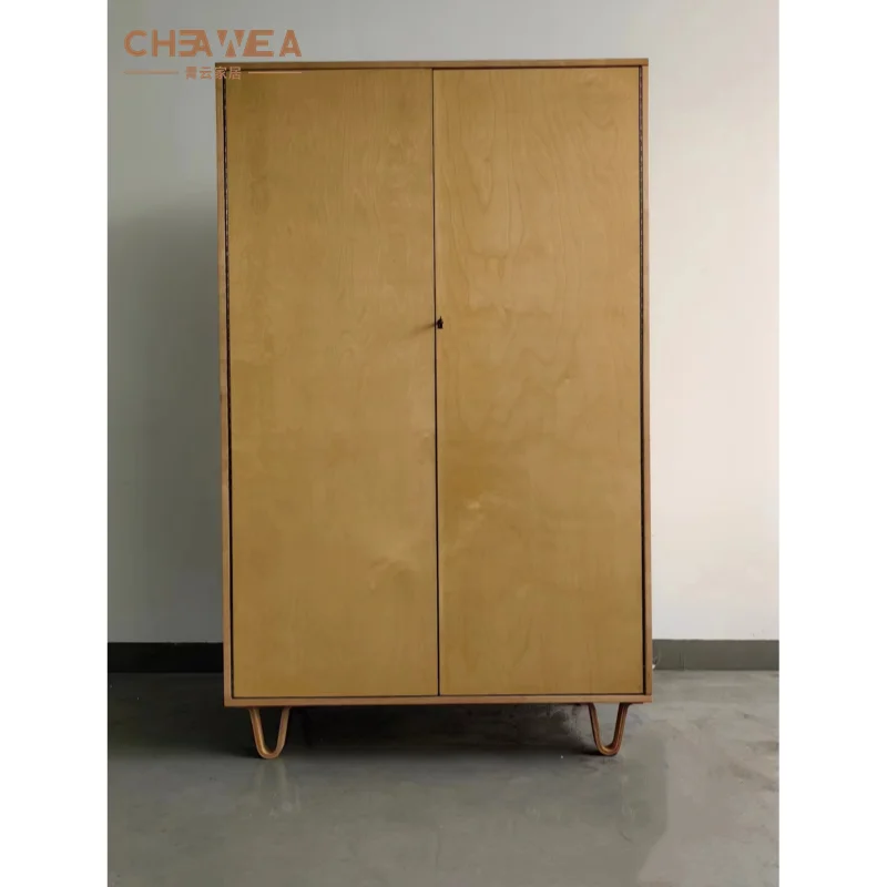 Modern Wooden Wardrobes in Wood Bedroom Wardrobe 2 doors and drawers mirror Wardrobes Closet Armoire Bedroom Furniture