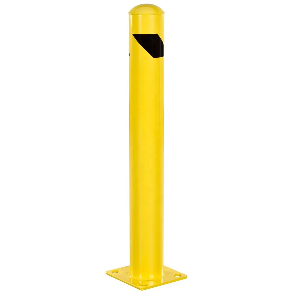 Traffic Barriers Common Surface Mounted Steel Safety Bollard Post