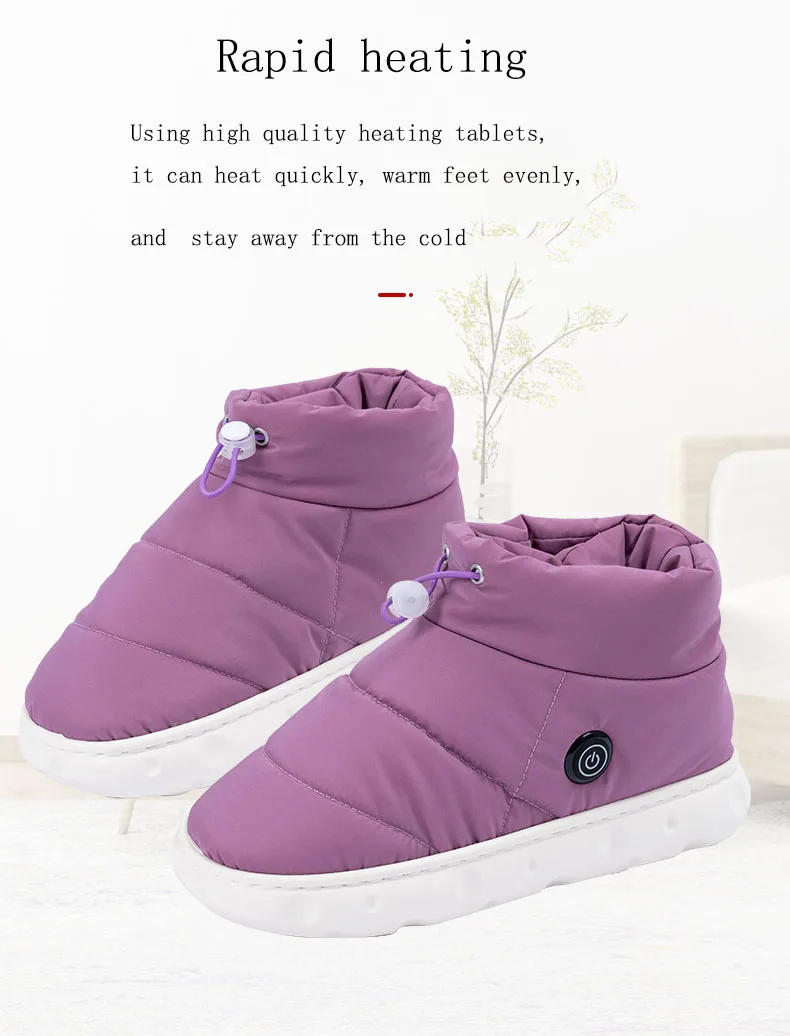 2023 новый тип USB с электрическим подогревом обувь зимняя обувь для мужчин и женщин