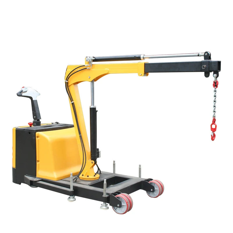 Mini electric winch 12000lbs crane lift hydraulic hoist mini jib crane used for pick up truck