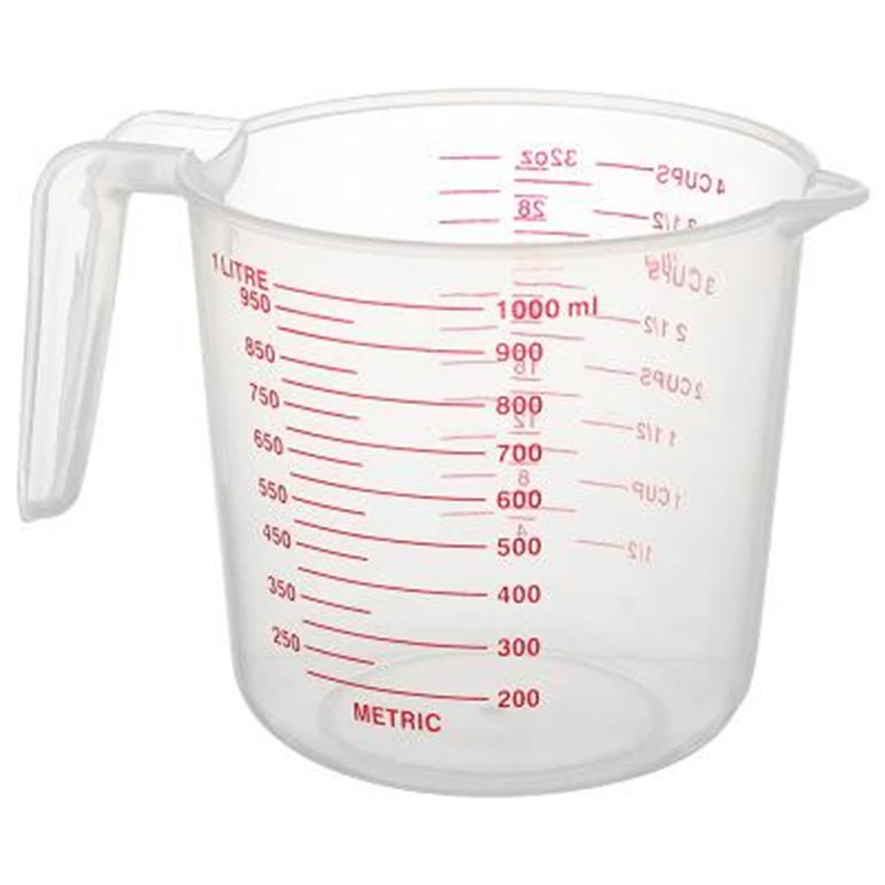 250/500/1000ml термос для хранения еды класс пластмассы пищевых мерный стаканчик на английском языке весы твердого английского фарфора Pour Носик кухонные принадлежности выпечки концентрированная