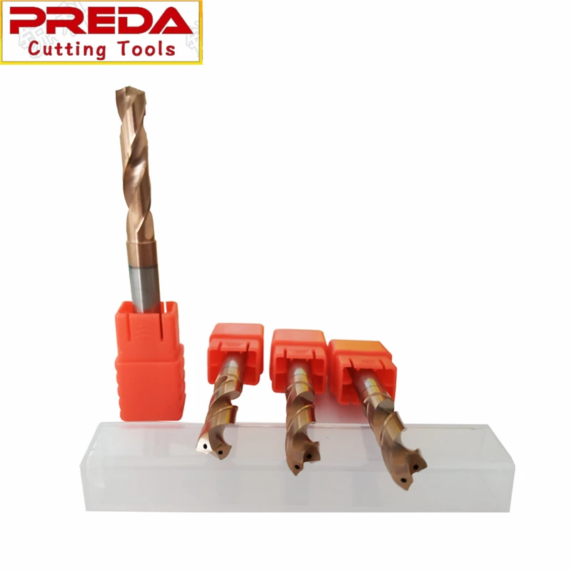 PREDA Tungsten Carbide Twist Drills For CNC Machining