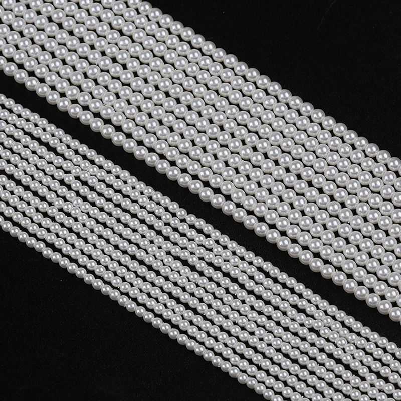 2mm 3mm Shell Of Round Pearl Natural White Beads For Sale