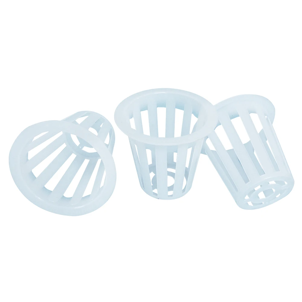 White and Black Net Mesh Pots Hydroponic Plastic Plant Pot