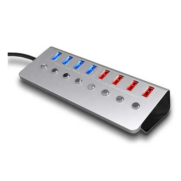 Hot sells USB C hub extension dock 4 ports hubs connectors Type C Splitter Adapter For Laptop docking station