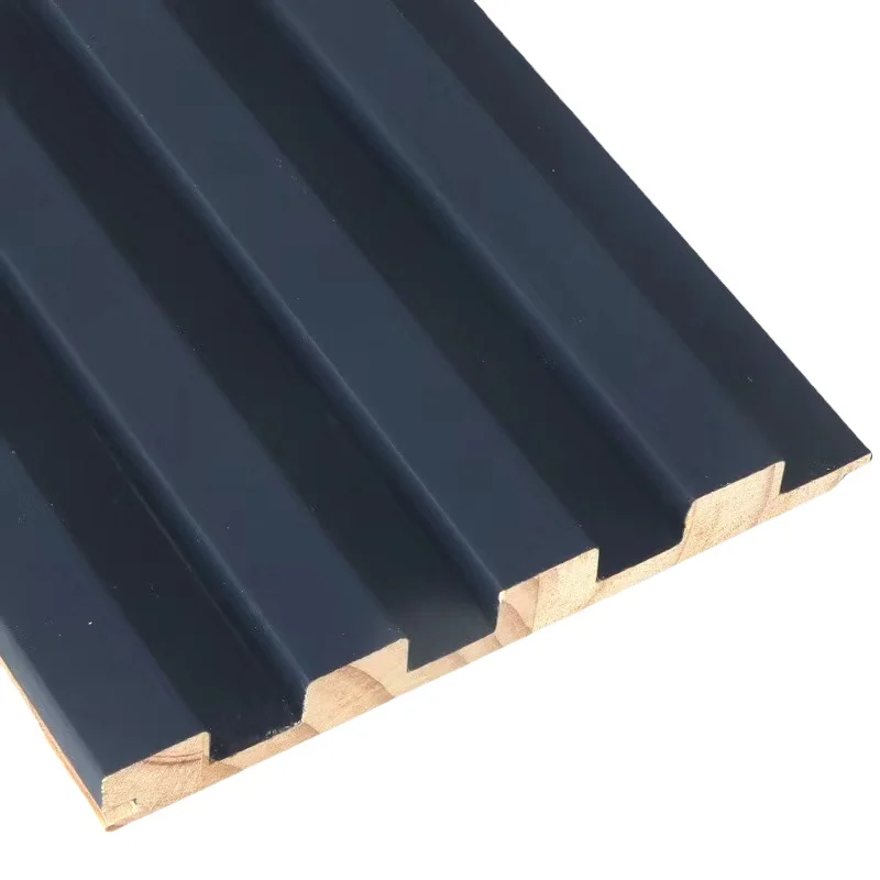 Interior Wall Panel Wood Wave Design DIY Paint  Melamine Surface Color Options 3D Wall Panel Wall Panel