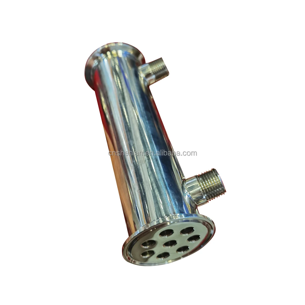 Stainless steel Jacketed Heat Exchanger Tube 2in 3in 4in tri clamp Condenser