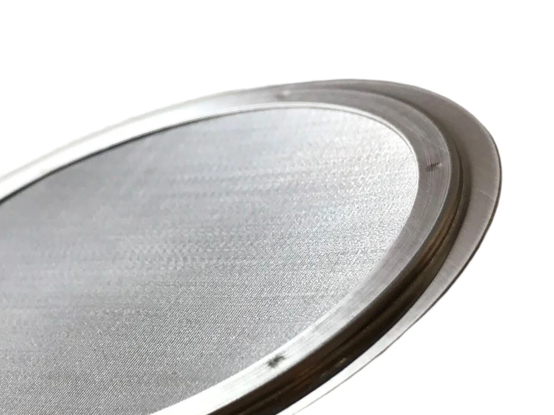 Metal sintered food grade stainless steel coffee filter disc with very fine mesh