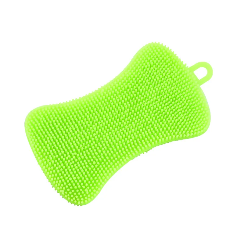 
silicone scrubber soap type dishwashing brush kitchen cleaning brush utensils bowls 