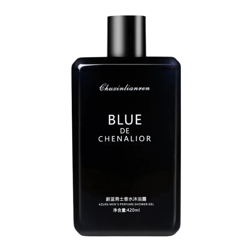 420 ML Cologne Fragrnace Blue Perfumed Shower Gel Cleanse Soothing Long Lasting Fragrance Fresh and Cool Bath Gel