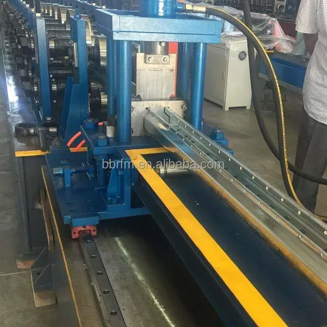 Shelf system steel upright rack making machine