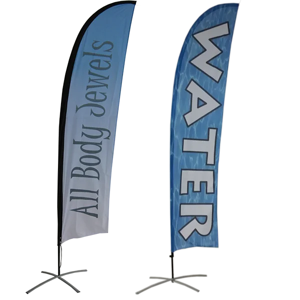 Wholesale beach flags banner promotional advertising outdoor custom feather flags