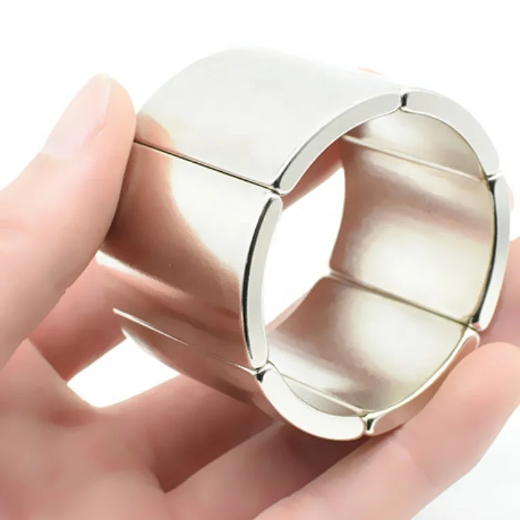 Water Pump Stator Starter Motor Generator Arc Permanent Rare Earth Magnet Neodymium For Low RPM