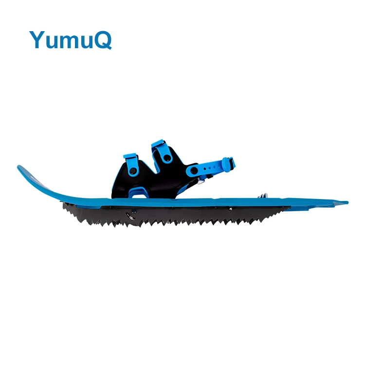 YumuQ China Best Plastic Double Ratchet Binding Snowshoes With Heel Lift Solid Crampons Aluminum Snow Shoes