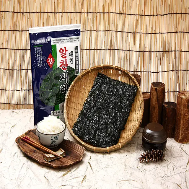 Korean traditional seaweed Al Chan Jaerae Kimbab Seaweed Everyone Likes It Use of Side Dishes and Snacks